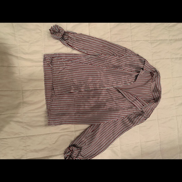 Vintage Striped Button Up Blouse - Picture 3 of 5